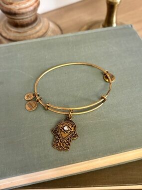 Alex and Ani Hand of Fatima Charm Bangle Bracelet